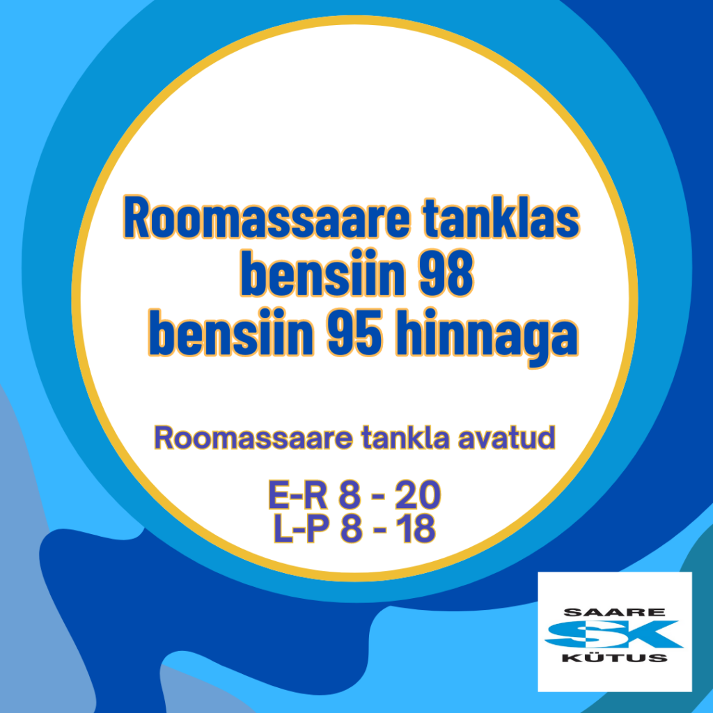 Roomassaare tanklas bensiin 98 bensiin 95 hinnaga!